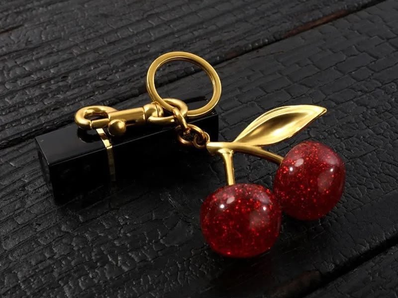 Porte-cles En Forme De Cerise (YSK0529)