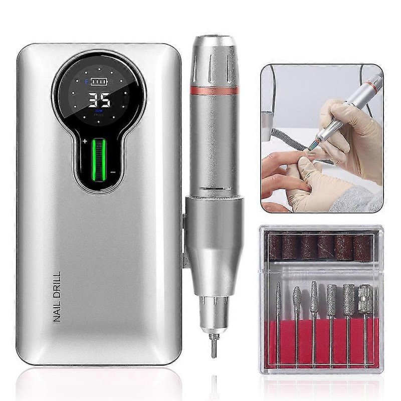 Nail drill machine 35000 rpm cordless rechargeable